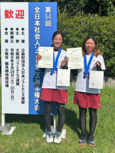 女子35歳3位ペア