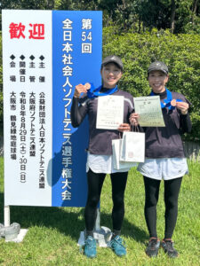 女子45歳3位ペア
