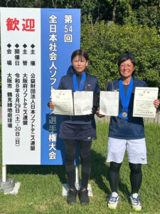 女子35歳準優勝ペア