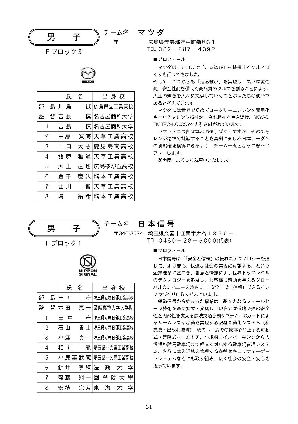 第33回 日本実業団リーグ