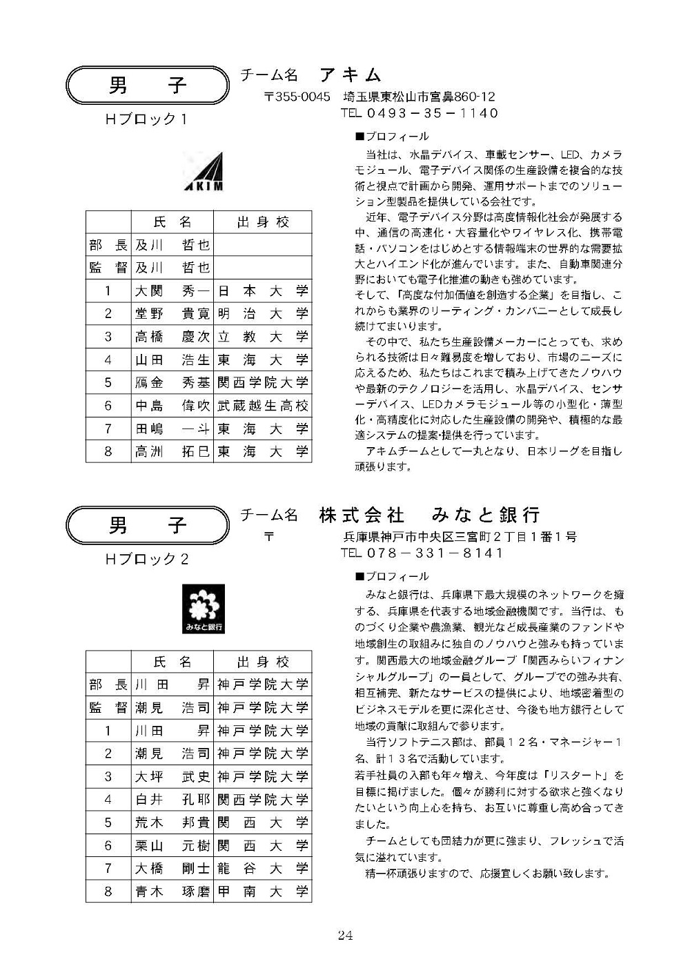 第33回 日本実業団リーグ