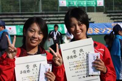 女子準優勝（杉本・森原）
